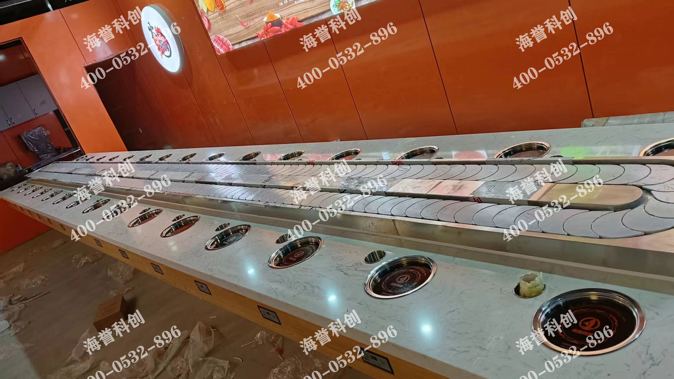 海譽科創(chuàng)湖北宜昌單涮小火鍋設備安裝完成